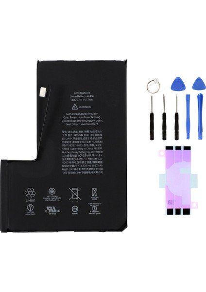 IPhone 12 Pro Max Uyumlu Batarya Pil Tamir Seti ve Pil Bandı
