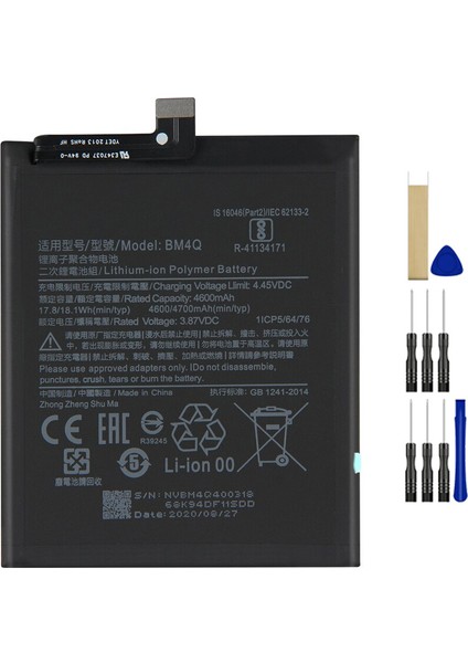 Xiaomi Poco F2 Pro BM4Q Batarya Pil Tamir Seti ve Pil Bandı