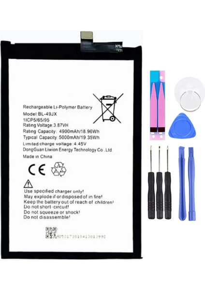 Infinix Hot 12 Play BL-49JX Batarya Pil Tamir Seti ve Pil Bandı