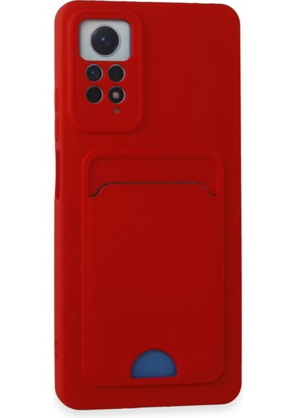 Xiaomi Redmi Note 11 Pro Kılıf Kelvin Kartvizitli Silikon - Kırmızı - NFND9342-7317