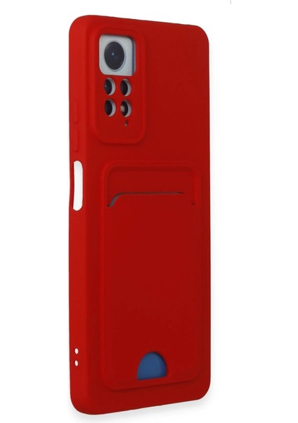 Xiaomi Redmi Note 11 Pro Kılıf Kelvin Kartvizitli Silikon - Kırmızı - NFND9342-7317