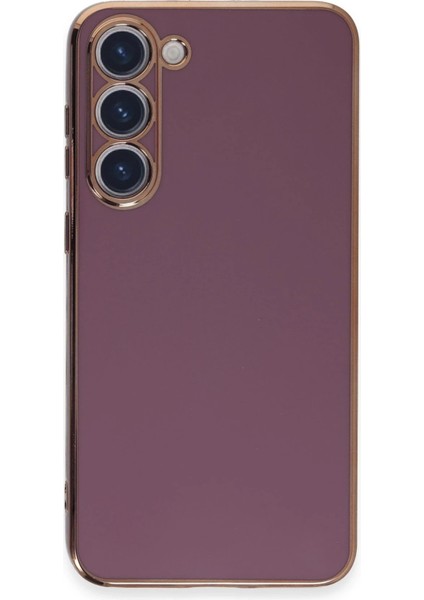 Samsung Galaxy S23 Kılıf Volet Silikon - Mor - NFND9768-4786