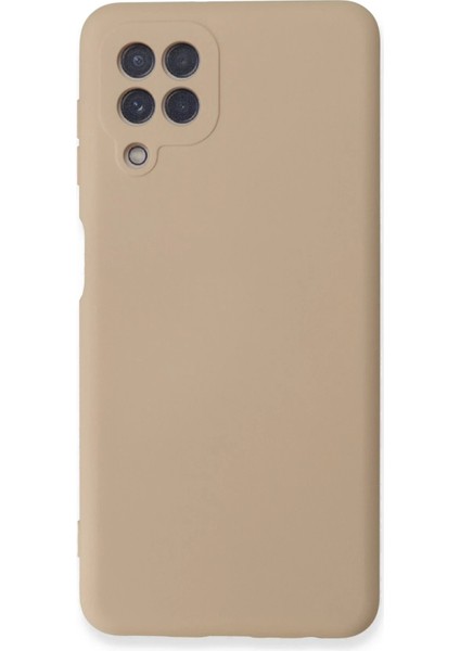 Samsung Galaxy A22 Kılıf Nano Içi Kadife Silikon - Pudra - NFND5110-3769
