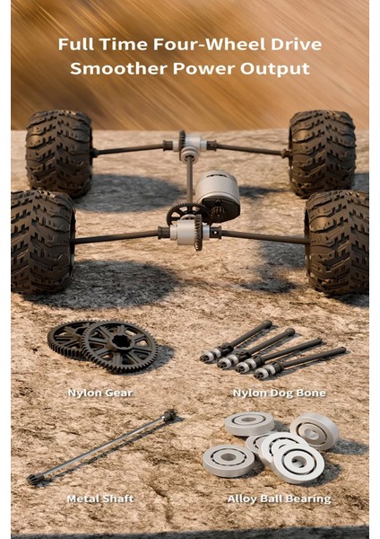 1:16 50 Km Hız Yapan Metal Iç Aksam Rc Araba 2.4ghz Şarjlı 4x4 Uzaktan Kumandalı Araba modelleri
