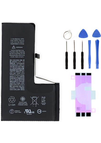 IPhone Xs Uyumlu Batarya Pil Tamir Seti ve Pil Bandı