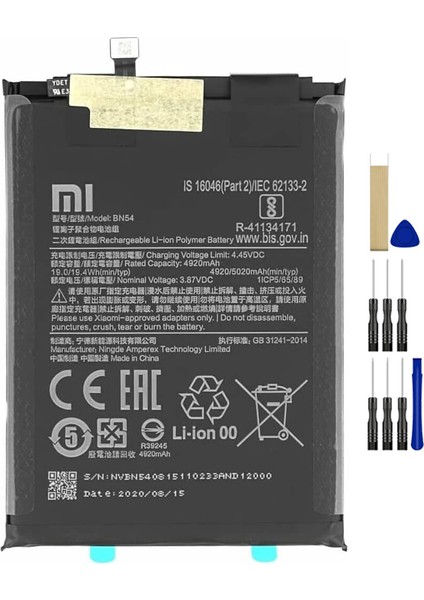 Xiaomi Poco M2 BN54 Batarya Pil Tamir Seti ve Pil Bandı