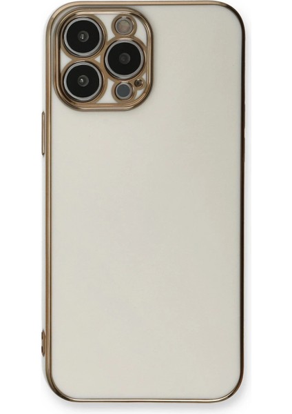 iPhone 13 Pro Max Kılıf Volet Silikon - Beyaz - NFND8509-4784
