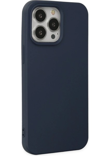 iPhone 15 Pro Kılıf Nano Içi Kadife Silikon - Lacivert - NFND5406-4317 fiyatları