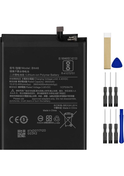 Xiaomi Redmi Note 8 BN46 Batarya Pil Tamir Seti ve Pil Bandı