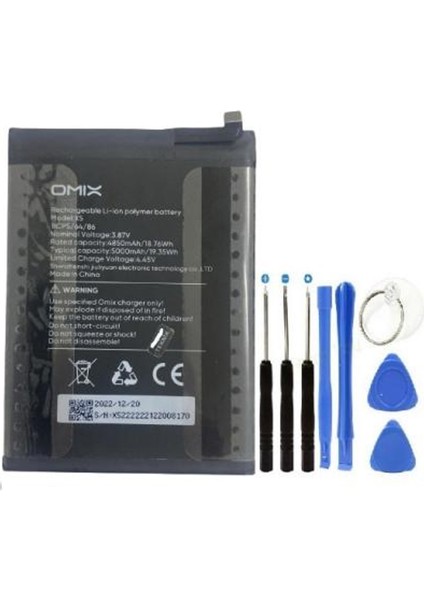 Omix X5 Batarya Pil Tamir Seti ve Pil Bandı