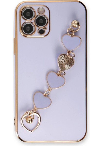 iPhone 12 Pro Kılıf Esila Silikon - Lila - NFND8846-3907