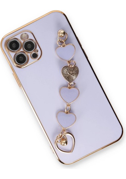 iPhone 12 Pro Kılıf Esila Silikon - Lila - NFND8846-3907