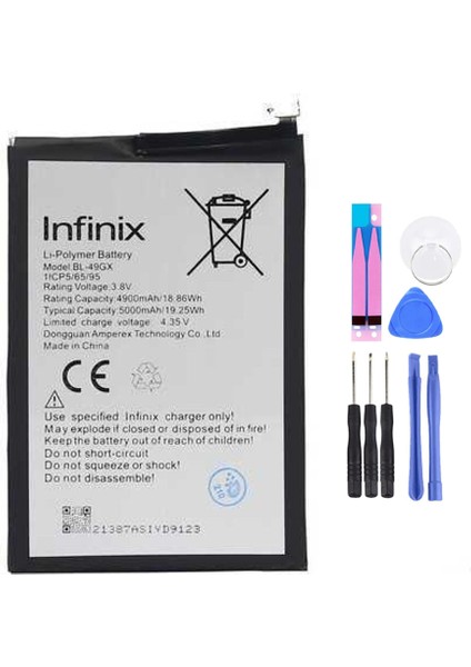 Infinix Note 11S BL-49GX Batarya Pil Tamir Seti ve Pil Bandı