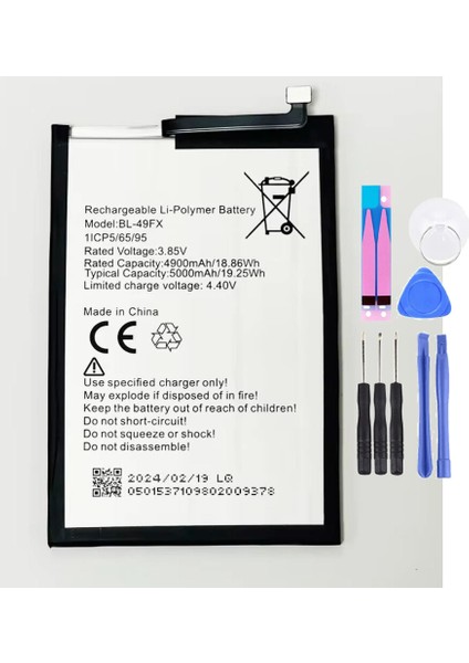 Infinix Hot 10 Lite BL-49FX Batarya Pil Tamir Seti ve Pil Bandı