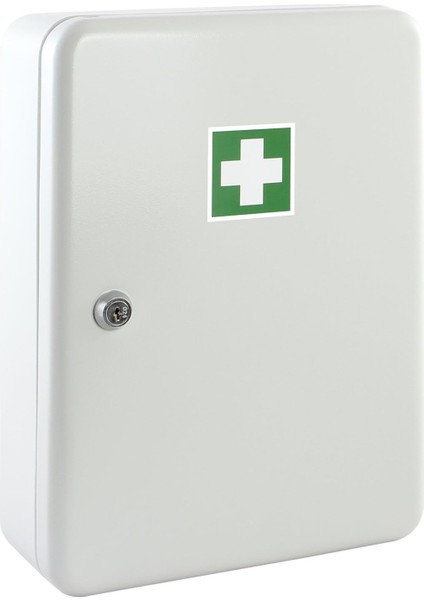 Alüminyum Ilk Yardım Kutusu 3 Bölmeli Ayarlanabilir Raflı 32X23 cm Hafif Gri fiyatları