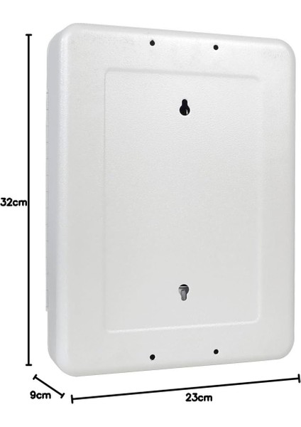 Alüminyum Ilk Yardım Kutusu 3 Bölmeli Ayarlanabilir Raflı 32X23 cm Hafif Gri fırsatları