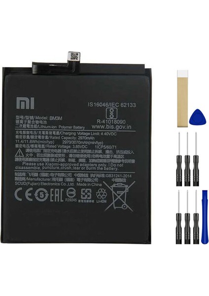 Xiaomi Mi 9 Se BM3M Batarya Pil Tamir Seti ve Pil Bandı
