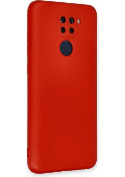 Xiaomi Redmi Note 9 Kılıf Nano Içi Kadife Silikon - Kırmızı - NFND3358-2437