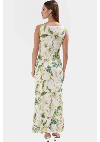 Yazlık Çiçekli Bodycon Elbise Maxi Uzunluk Örme Kumaş Premium Kalite Profesyonel Görünüm Uzun Ömürlü modelleri