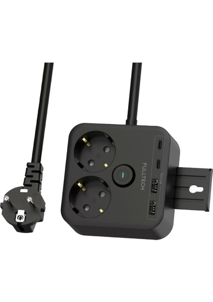 Termal Akım Korumalı Isıya Dayanıklı 2’li Du Tipi Priz 2x USB 2x Type-C
