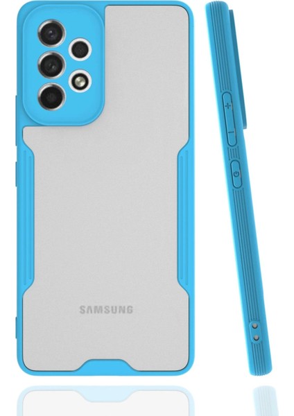 Samsung Galaxy A53 5g Kılıf Platin Silikon - Mavi - NFND7308-4875