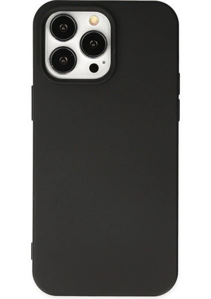 iPhone 14 Pro Max Kılıf Nano Içi Kadife Silikon - Siyah - NFND3484-1340