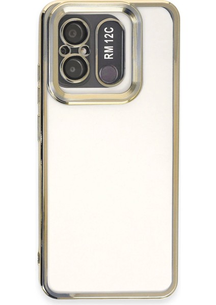 Xiaomi Redmi 12C Kılıf Slot Silikon - Gold - NFND9443-7884