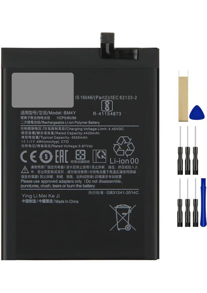 Xiaomi Poco F3 BM4Y Batarya Pil Tamir Seti ve Pil Bandı