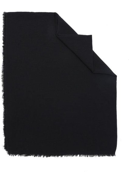 Siyah Maxi Cotton Şal