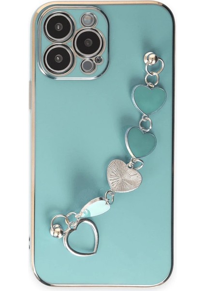 iPhone 14 Pro Kılıf Esila Silikon - Su Yeşili - NFND8416-4544