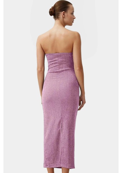 Midi Örme Straplez Elbise Bodycon Kalıp Yazlık Günlük Rahat Kullanım Özenle Seçilmiş modelleri