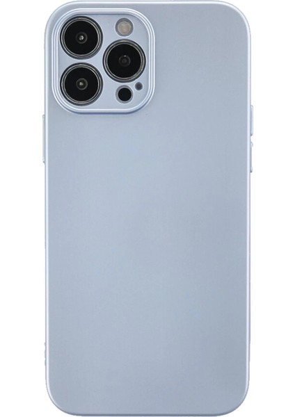 iPhone 13 Pro Max Kılıf Nano Içi Kadife Silikon - Sky Blue - NFND8586-2732