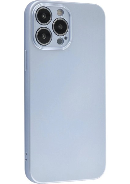 iPhone 13 Pro Max Kılıf Nano Içi Kadife Silikon - Sky Blue - NFND8586-2732