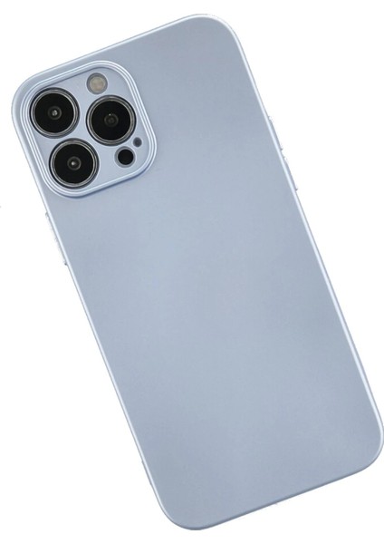 iPhone 13 Pro Max Kılıf Nano Içi Kadife Silikon - Sky Blue - NFND8586-2732