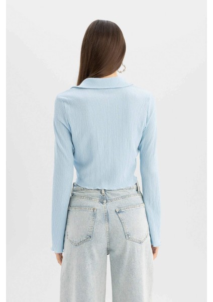 Coool Fitted Bürümcük Uzun Kollu Gömlek C1889AX24SP