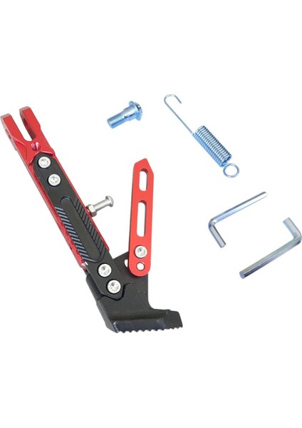 Üniversal Yan Sehpa Set Ayarlı Alüminyum Kırmızı