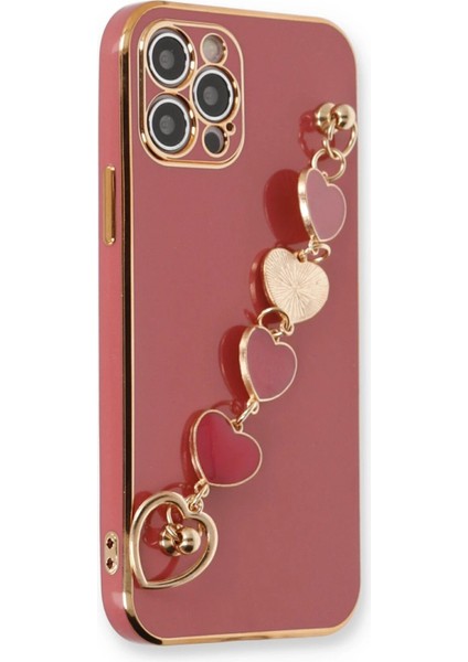 iPhone 12 Pro Kılıf Esila Silikon - Kırmızı - NFND7720-2724