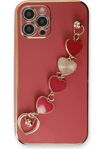 iPhone 12 Pro Kılıf Esila Silikon - Kırmızı - NFND7720-2724