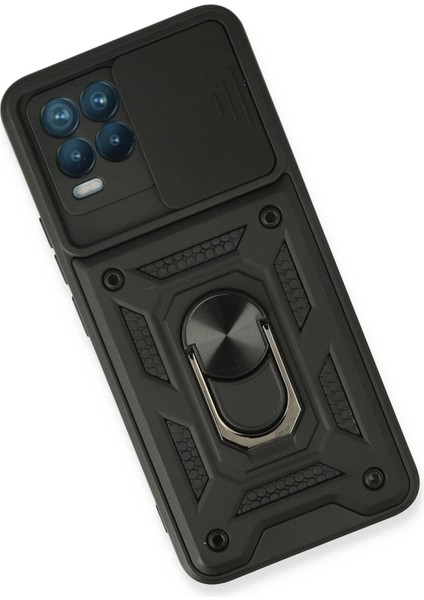 Realme 8 Kılıf Pars Lens Yüzüklü Silikon - Siyah - NFND7786-4550 modelleri