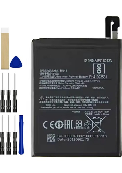 Xiaomi Redmi Note 6 Pro BN48 Batarya Pil Tamir Seti ve Pil Bandı