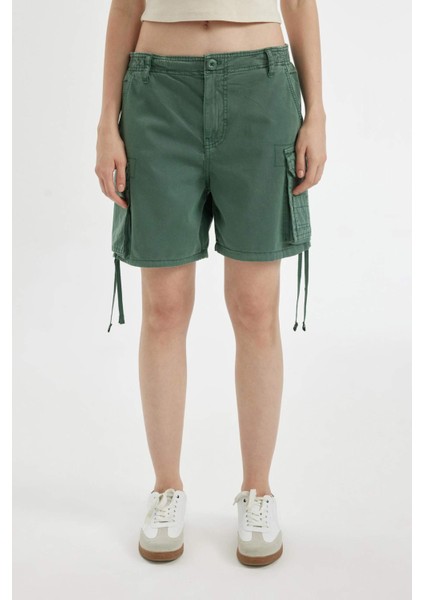 Coool Regular Fit Normal Bel Kısa Paça Gabardin Şort D1006AX24SM