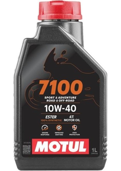 Motor Yağı 10W40 (4 T - 1 Litre) Motul (7100)