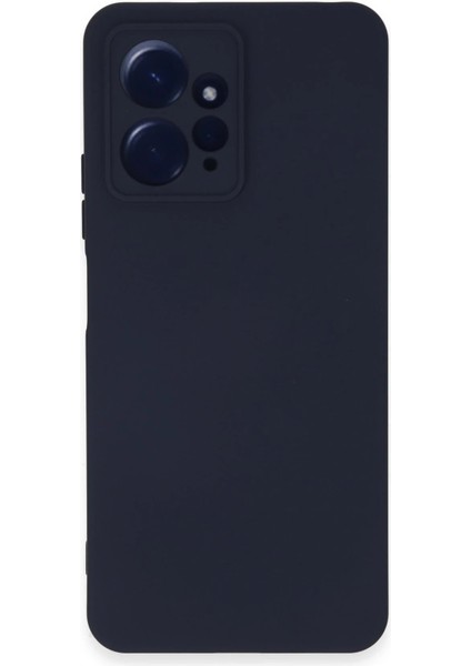Xiaomi Redmi Note 12 4g Kılıf Nano Içi Kadife Silikon - Lacivert - NFND5909-8132