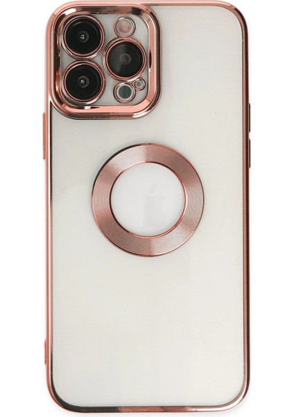 iPhone 14 Pro Max Kılıf Slot Silikon - Rose Gold - NFND3761-5219