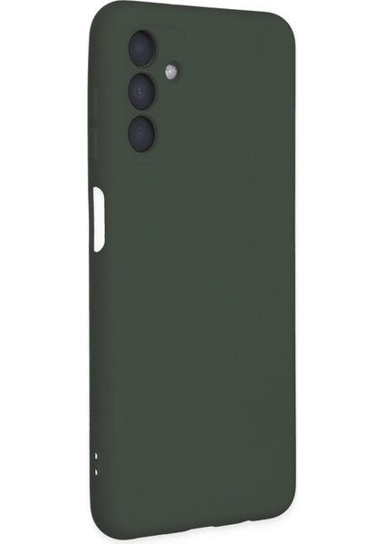 Samsung Galaxy A04S Kılıf Nano Içi Kadife Silikon - Koyu Yeşil - NFND1631-4883