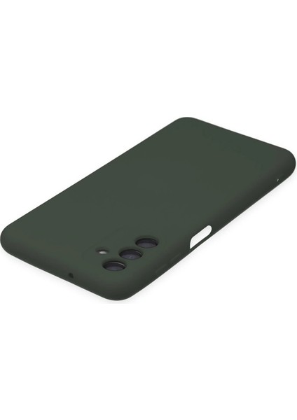 Samsung Galaxy A04S Kılıf Nano Içi Kadife Silikon - Koyu Yeşil - NFND1631-4883
