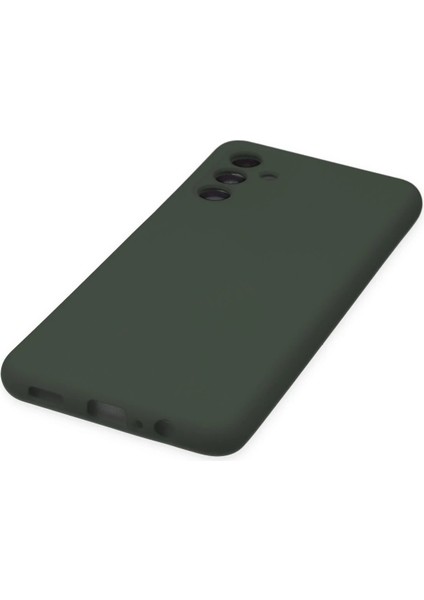 Samsung Galaxy A04S Kılıf Nano Içi Kadife Silikon - Koyu Yeşil - NFND1631-4883