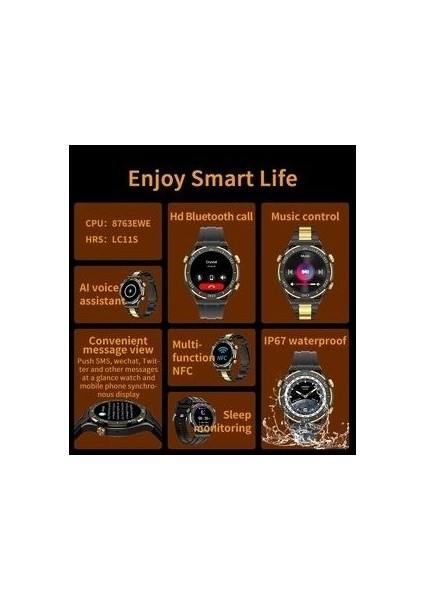 Sk4 Pormax Akıllı Saat Android-Ios Uyumlu 2 Kordon Hediye!!! modelleri