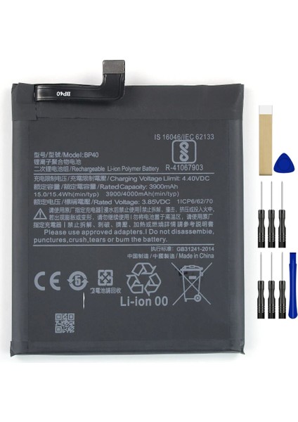 Xiaomi Mi 9t Pro BP40 Batarya Pil Tamir Seti ve Pil Bandı