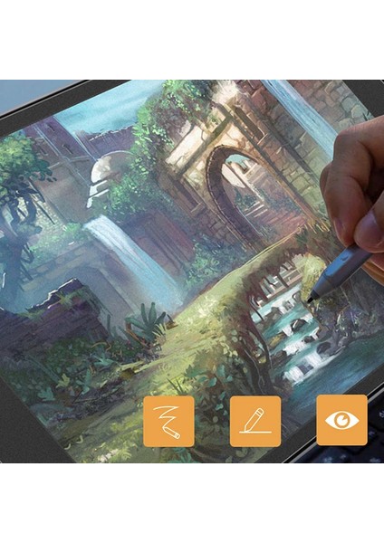 Ally iPad 10.2 Paper Like Film Darbe Emici Pet Ekran Koruyucu (2021-2020-2019)-(190 - NFND2700-668